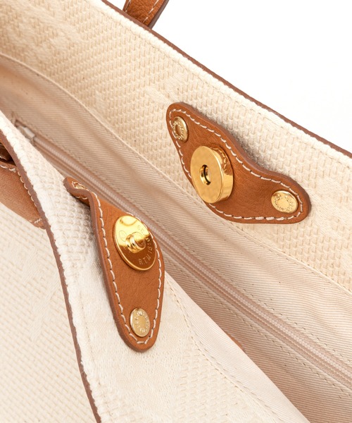 russet（ラシット）の「＜SHOPPER＞トートバッグL／刺し子ジャガード(CE-126)（トートバッグ・レディース・キナリ・FREE）」の14枚目の写真