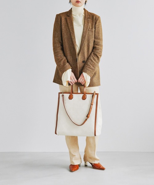 russet（ラシット）の「＜SHOPPER＞トートバッグL／刺し子ジャガード(CE-126)（トートバッグ・レディース・キナリ・FREE）」の16枚目の写真