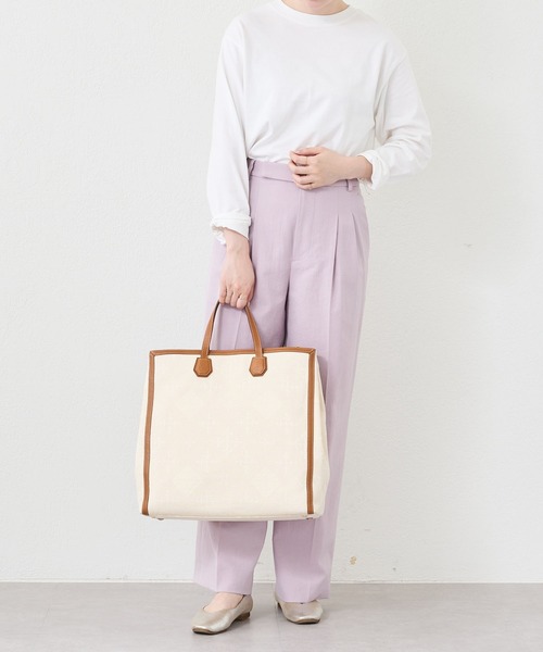 russet（ラシット）の「＜SHOPPER＞トートバッグL／刺し子ジャガード(CE-126)（トートバッグ・レディース・キナリ・FREE）」の20枚目の写真