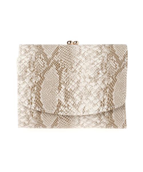 INGNI（イング）の「がま口ミニウォレット（財布・レディース・ブラック/パイソン・ONE SIZE）」の4枚目の写真