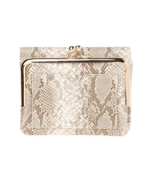 INGNI（イング）の「がま口ミニウォレット（財布・レディース・ブラック/パイソン・ONE SIZE）」の3枚目の写真