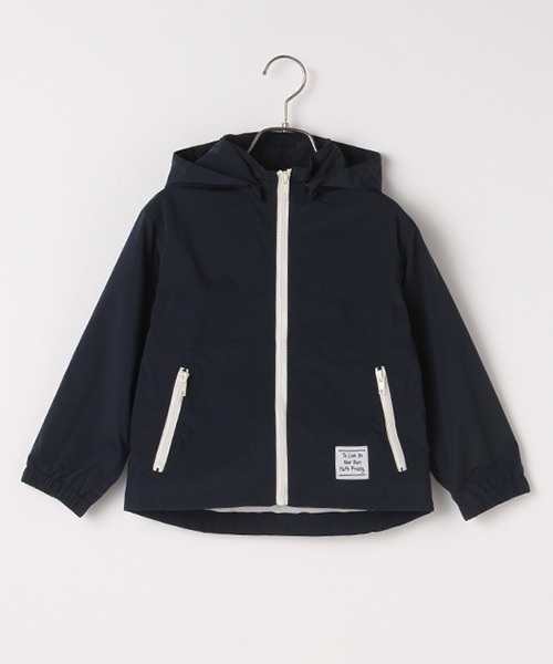 b・ROOM(ビールーム)の「無地マウンテンパーカ(マウンテンパーカー・キッズ・ネイビー/ブルーグレー/アイボリー/カーキ/ベージュ・100cm/120cm/90cm/110cm/130cm)」の5枚目の写真