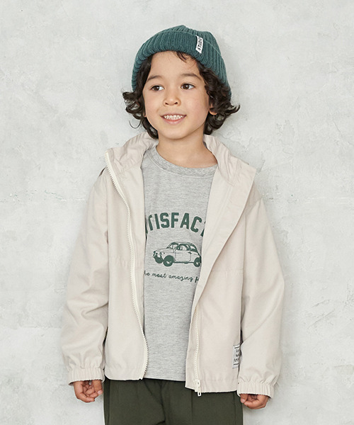 b・ROOM(ビールーム)の「無地マウンテンパーカ(マウンテンパーカー・キッズ・ネイビー/ブルーグレー/アイボリー/カーキ/ベージュ・100cm/120cm/90cm/110cm/130cm)」の19枚目の写真