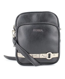 MURUA (ムルーア) スクエアショルダーバッグ MR-B1024 PYTHON BELT