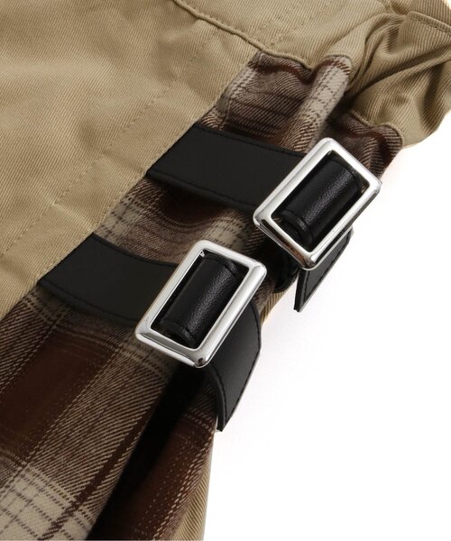 algy(アルジー)の「チェック切替ワンショルジャンスカ(ジャンパースカート・キッズ・ベージュ/ブラック・XX-SMALL/X-SMALL/SMALL/MEDIUM)」の14枚目の写真