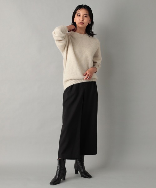 RIVE DROITE（リヴドロワ）の「ふわふわの素材感が女性らしい　YAK100クルーネックニット（ニット/セーター・レディース・アイボリー/モカ/グリーン系その他・FREE）」の20枚目の写真