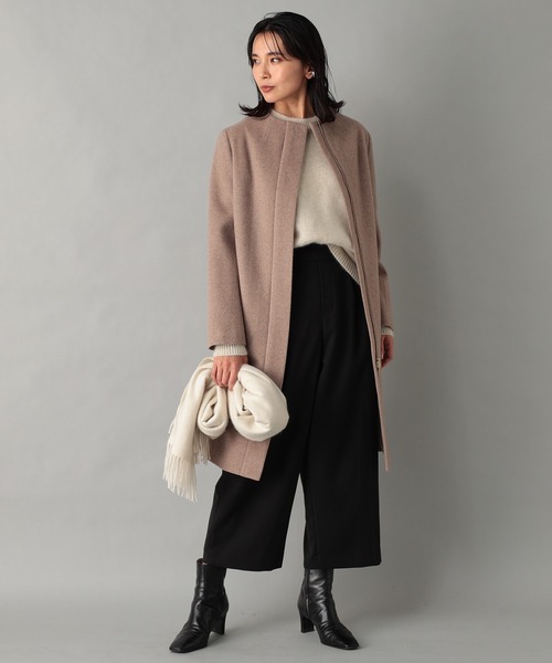 RIVE DROITE（リヴドロワ）の「ふわふわの素材感が女性らしい　YAK100クルーネックニット（ニット/セーター・レディース・アイボリー/モカ/グリーン系その他・FREE）」の18枚目の写真