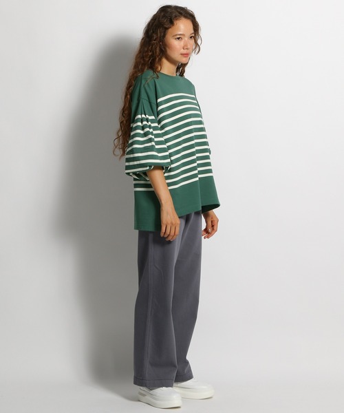 niko and...(ニコアンド)の「ボリュームランタン袖プルオーバー(Tシャツ/カットソー・レディース・グリーン/キャメル/パープル/ホワイト/ブラック/オフホワイト・LARGE/MEDIUM)」の10枚目の写真