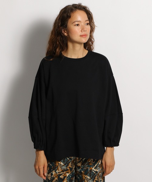 niko and...(ニコアンド)の「ボリュームランタン袖プルオーバー(Tシャツ/カットソー・レディース・グリーン/キャメル/パープル/ホワイト/ブラック/オフホワイト・LARGE/MEDIUM)」の13枚目の写真