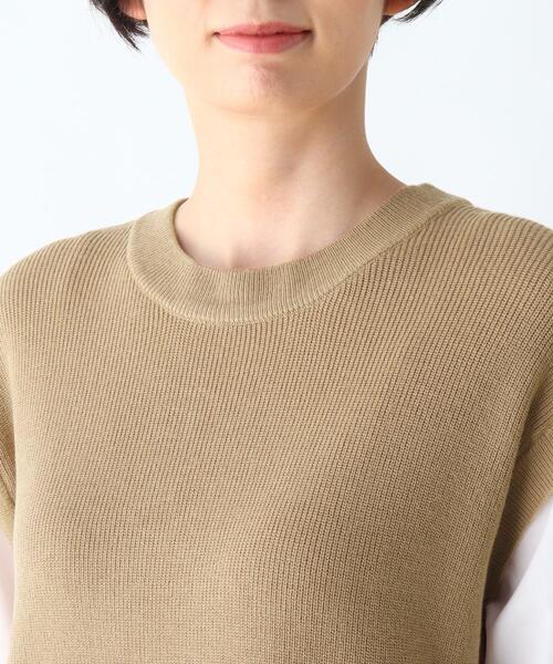 DRESKIP(ドレスキップ)の「◆シャツドッキングニットプルオーバー(ニット/セーター・レディース・ブラック/カーキ/サンドベージュ・02/03/04)」の12枚目の写真