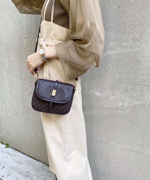 mysty woman(ミスティウーマン)の「モノグラムアウトミニバッグ 236643(トートバッグ・レディース・ベージュ/ブラウン/ダークブラウン/ライトベージュ・FREE)」の14枚目の写真