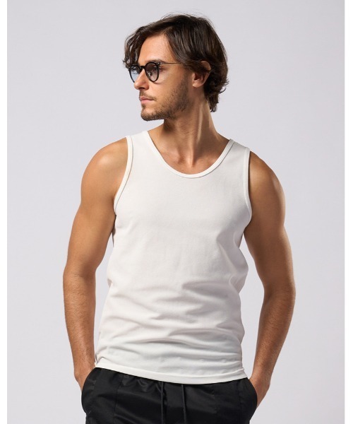 wjk(ダヴルジェイケイ)の「cool tank top(タンクトップ・メンズ・ライトグレー/ホワイト/ネイビー/ブラック・X-LARGE/LARGE/MEDIUM/SMALL)」の12枚目の写真