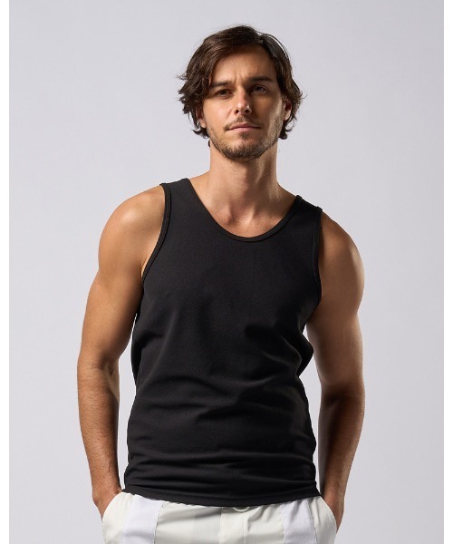 wjk(ダヴルジェイケイ)の「cool tank top(タンクトップ・メンズ・ライトグレー/ホワイト/ネイビー/ブラック・X-LARGE/LARGE/MEDIUM/SMALL)」の15枚目の写真