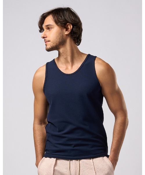 wjk(ダヴルジェイケイ)の「cool tank top(タンクトップ・メンズ・ライトグレー/ホワイト/ネイビー/ブラック・X-LARGE/LARGE/MEDIUM/SMALL)」の18枚目の写真
