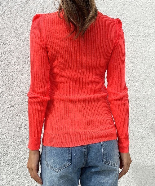 esutoreja（エストレジャ）の「カラーリブニット（ニット/セーター・レディース・パープル/オレンジ/グリーン・FREE）」の19枚目の写真