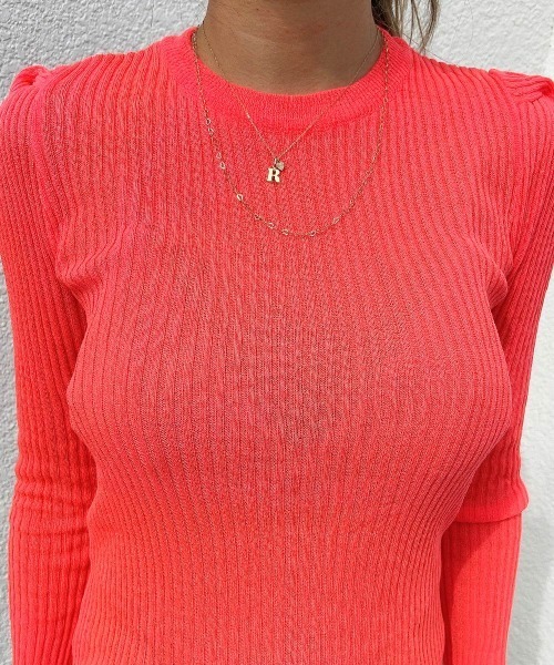 esutoreja（エストレジャ）の「カラーリブニット（ニット/セーター・レディース・パープル/オレンジ/グリーン・FREE）」の20枚目の写真