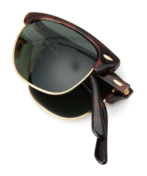 Ray BEAMS（レイビームス）の「Ray-Ban / "CLUBMASTER" 折りたたみ サングラス（サングラス・レディース・ブラウン・ONE SIZE）」の9枚目の写真
