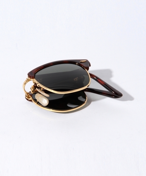 Ray BEAMS（レイビームス）の「Ray-Ban / "CLUBMASTER" 折りたたみ サングラス（サングラス・レディース・ブラウン・ONE SIZE）」の7枚目の写真