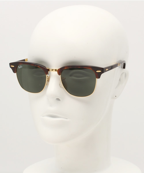 Ray BEAMS（レイビームス）の「Ray-Ban / "CLUBMASTER" 折りたたみ サングラス（サングラス・レディース・ブラウン・ONE SIZE）」の2枚目の写真