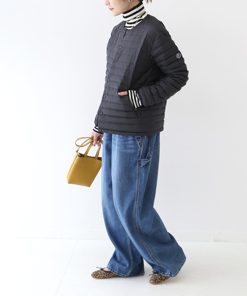 SLOBE IENA（スローブイエナ）の「【ORCIVAL/オーシバル】 INNER CREWNECK ダウンジャケット◆（ダウンジャケット/コート・レディース・ブラック・FREE）」の4枚目の写真