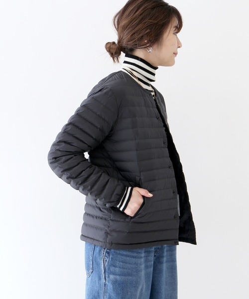 SLOBE IENA（スローブイエナ）の「【ORCIVAL/オーシバル】 INNER CREWNECK ダウンジャケット◆（ダウンジャケット/コート・レディース・ブラック・FREE）」の2枚目の写真