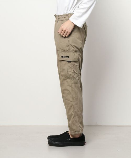 OUTDOOR PRODUCTS（アウトドアプロダクツ）の「【OUTDOOR PRODUCTS/アウトドアプロダクツ】毛玉になりにくい裏フリース使用の暖かいカーゴパンツ（カーゴパンツ・メンズ・ブラック/ベージュ/カーキ・MEDIUM/LARGE/X-LARGE）」の4枚目の写真