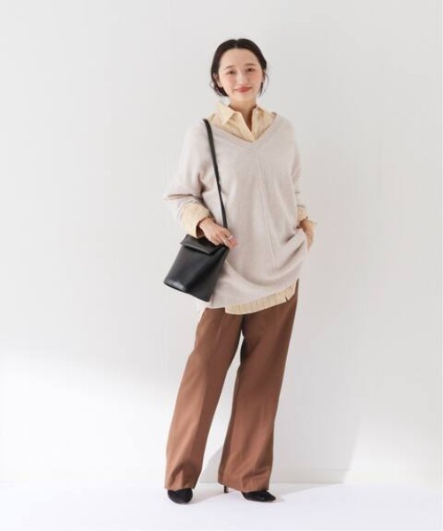 SLOBE IENA(スローブイエナ)の「ツイルストレートパンツ【手洗い可能】◆(その他パンツ・レディース・ブラック/パープル/ブラウン・40/38/36)」の13枚目の写真