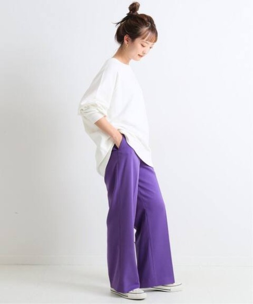 SLOBE IENA(スローブイエナ)の「ツイルストレートパンツ【手洗い可能】◆(その他パンツ・レディース・ブラック/パープル/ブラウン・40/38/36)」の17枚目の写真