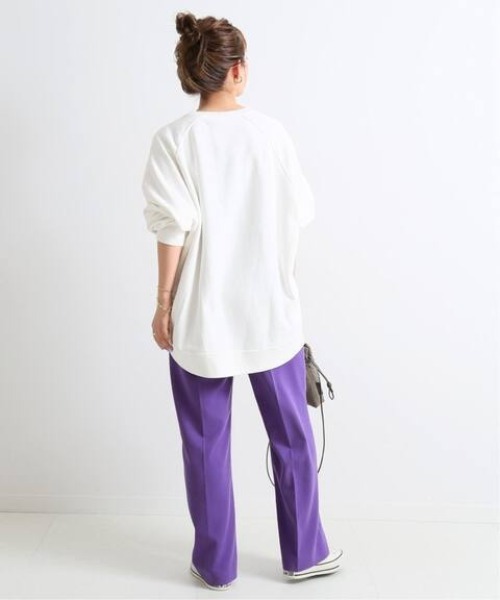 SLOBE IENA(スローブイエナ)の「ツイルストレートパンツ【手洗い可能】◆(その他パンツ・レディース・ブラック/パープル/ブラウン・40/38/36)」の18枚目の写真