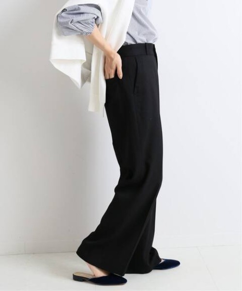 SLOBE IENA(スローブイエナ)の「ツイルストレートパンツ【手洗い可能】◆(その他パンツ・レディース・ブラック/パープル/ブラウン・40/38/36)」の10枚目の写真