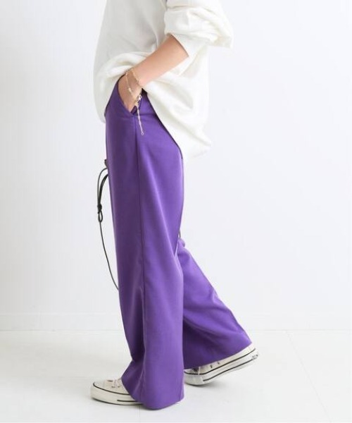 SLOBE IENA(スローブイエナ)の「ツイルストレートパンツ【手洗い可能】◆(その他パンツ・レディース・ブラック/パープル/ブラウン・40/38/36)」の19枚目の写真