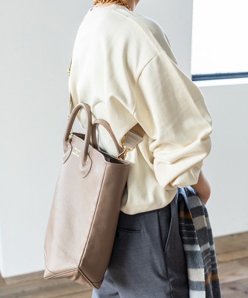 IENA（イエナ）の「【YOUNG&OLSEN/ヤングアンドオルセン】EMBOSSED LEATHER HAVERSACK◆（トートバッグ・レディース・ブラック/グレー系その他・FREE）」の10枚目の写真