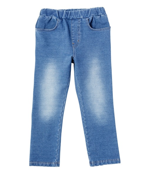 D.fesense（ディーフェセンス）の「デニムニットパンツ（デニムパンツ・キッズ・インディゴブルー/ブルー・100cm/80ｃｍ/90cm/110cm）」の7枚目の写真