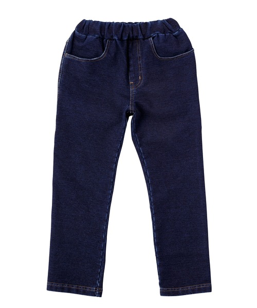 D.fesense（ディーフェセンス）の「デニムニットパンツ（デニムパンツ・キッズ・インディゴブルー/ブルー・100cm/80ｃｍ/90cm/110cm）」の4枚目の写真