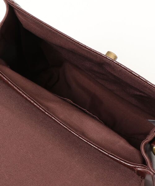 ehka sopo（エヘカソポ）の「モノグラム／クロコ柄アソートショルダーバッグ（ショルダーバッグ・レディース・ブラック/ダークブラウン/ブラウン・ﾌﾘ-）」の6枚目の写真