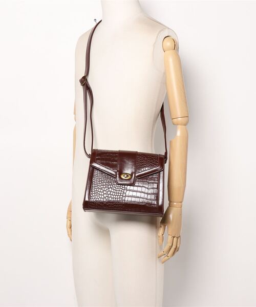 ehka sopo（エヘカソポ）の「モノグラム／クロコ柄アソートショルダーバッグ（ショルダーバッグ・レディース・ブラック/ダークブラウン/ブラウン・ﾌﾘ-）」の8枚目の写真