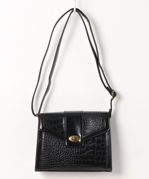 ehka sopo（エヘカソポ）の「モノグラム／クロコ柄アソートショルダーバッグ（ショルダーバッグ・レディース・ブラック/ダークブラウン/ブラウン・ﾌﾘ-）」の10枚目の写真