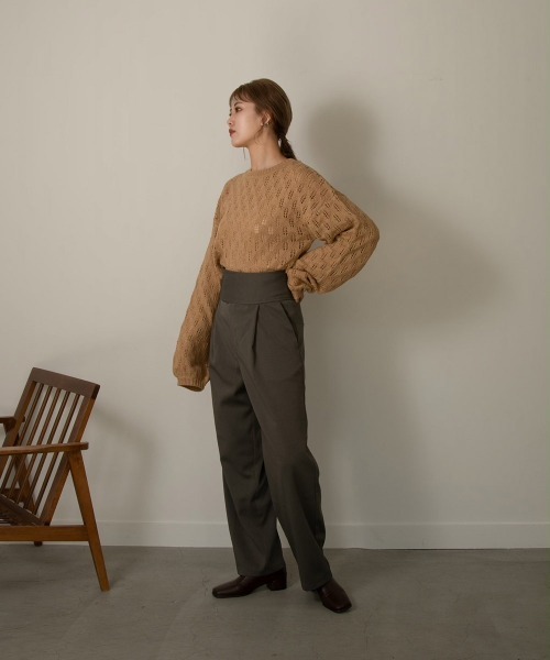 Amiur（エミレ）の「compact straight pants（その他パンツ・レディース・ブラック/グレー/ブラウン・S/M）」の6枚目の写真