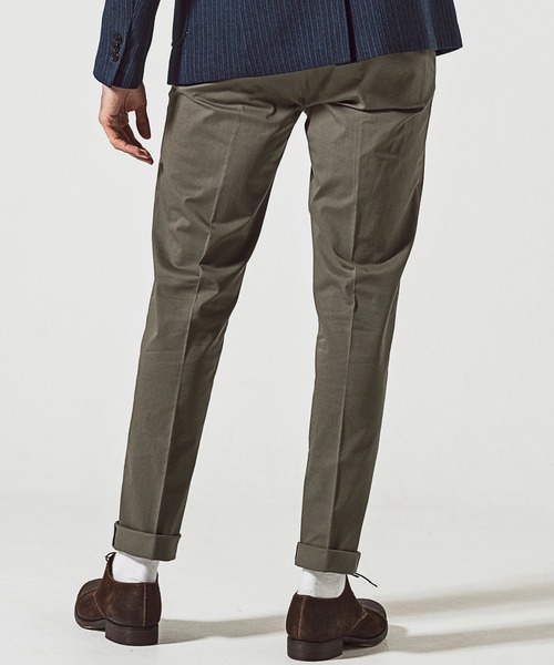 giab's ARCHIVIO（ジャブス アルキヴィオ）の「giabsarchivio(ジャブスアルキヴィオ)ノープリーツスラックスパンツ（スラックス・メンズ・グリーン・44/46/48/50）」の3枚目の写真