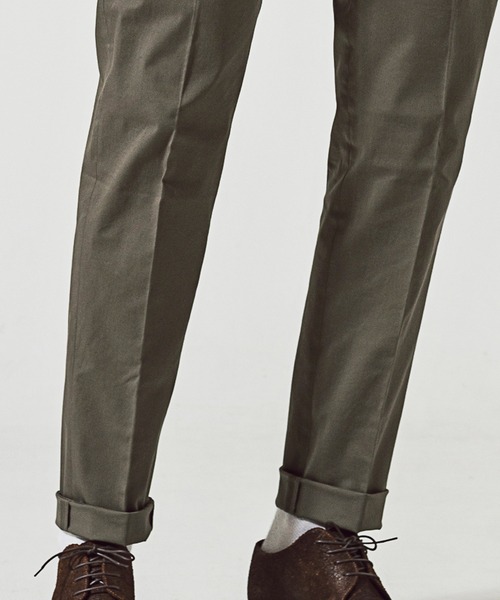 giab's ARCHIVIO（ジャブス アルキヴィオ）の「giabsarchivio(ジャブスアルキヴィオ)ノープリーツスラックスパンツ（スラックス・メンズ・グリーン・44/46/48/50）」の2枚目の写真