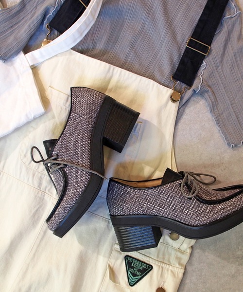 byあしながおじさん(バイアシナガオジサン)の「厚底チロリアンシューズ -8980643(その他シューズ・レディース・ブルー/ブラック/ベージュ・23.5cm/24.5cm/22.5cm/24.0cm/23.0cm)」の7枚目の写真