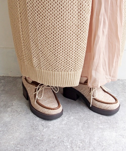 byあしながおじさん(バイアシナガオジサン)の「厚底チロリアンシューズ -8980643(その他シューズ・レディース・ブルー/ブラック/ベージュ・23.5cm/24.5cm/22.5cm/24.0cm/23.0cm)」の12枚目の写真