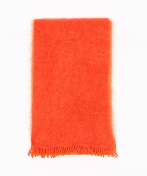 note et silence （ノートエシロンス）の「■hint hint STOLE 28（マフラー・レディース・オレンジ/パープル・FREE）」の4枚目の写真