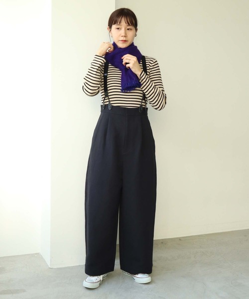 note et silence （ノートエシロンス）の「■hint hint STOLE 28（マフラー・レディース・オレンジ/パープル・FREE）」の6枚目の写真