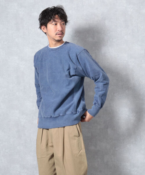 BARNS OUTFITTERS(バーンズアウトフィッターズ)の「【WEB限定】【BARNS OUTFITTERS】90’s CREW SWEAT SOLID(スウェット・メンズ・ベージュ/レッド/インディゴブルー・MEDIUM/LARGE)」の18枚目の写真