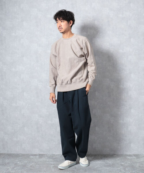 BARNS OUTFITTERS(バーンズアウトフィッターズ)の「【WEB限定】【BARNS OUTFITTERS】90’s CREW SWEAT SOLID(スウェット・メンズ・ベージュ/レッド/インディゴブルー・MEDIUM/LARGE)」の16枚目の写真