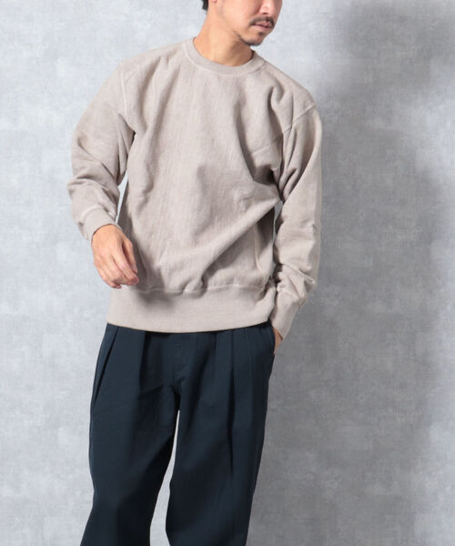 BARNS OUTFITTERS(バーンズアウトフィッターズ)の「【WEB限定】【BARNS OUTFITTERS】90’s CREW SWEAT SOLID(スウェット・メンズ・ベージュ/レッド/インディゴブルー・MEDIUM/LARGE)」の14枚目の写真