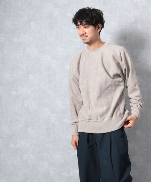 BARNS OUTFITTERS(バーンズアウトフィッターズ)の「【WEB限定】【BARNS OUTFITTERS】90’s CREW SWEAT SOLID(スウェット・メンズ・ベージュ/レッド/インディゴブルー・MEDIUM/LARGE)」の19枚目の写真
