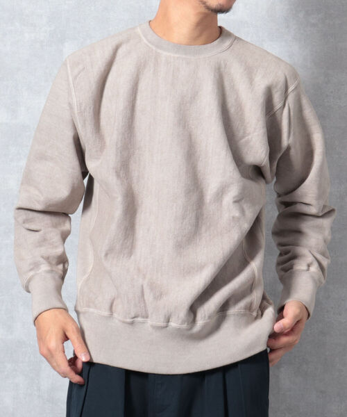 BARNS OUTFITTERS(バーンズアウトフィッターズ)の「【WEB限定】【BARNS OUTFITTERS】90’s CREW SWEAT SOLID(スウェット・メンズ・ベージュ/レッド/インディゴブルー・MEDIUM/LARGE)」の5枚目の写真