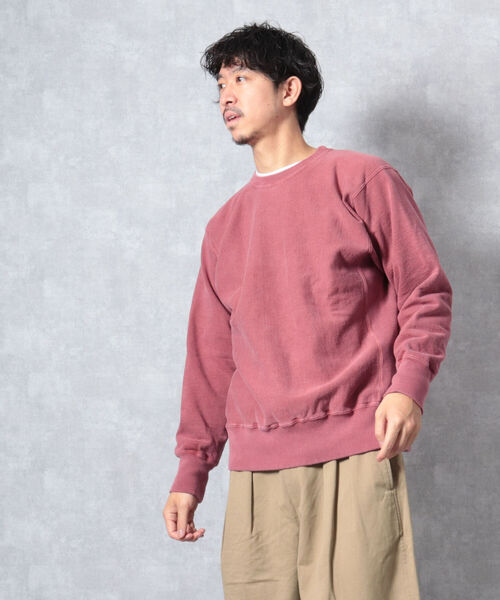 BARNS OUTFITTERS(バーンズアウトフィッターズ)の「【WEB限定】【BARNS OUTFITTERS】90’s CREW SWEAT SOLID(スウェット・メンズ・ベージュ/レッド/インディゴブルー・MEDIUM/LARGE)」の17枚目の写真